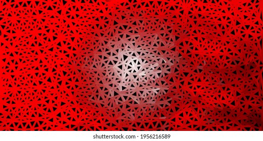 Light orange vector triangle mosaic wallpaper. Modern abstract illustration with polygonal triangles. Your business gesign.