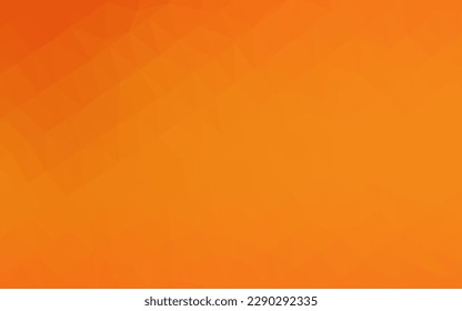 Light Orange vector triangle mosaic template. Colorful illustration in Origami style with gradient.  Completely new template for your business design.