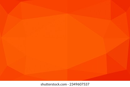 Light Orange vector triangle mosaic cover. A sample with polygonal shapes. Brand new design for your business.