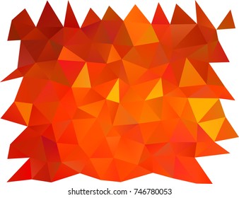 Light Orange vector triangle mosaic background. Geometric illustration in Origami style with gradient.  The best triangular design for your business.