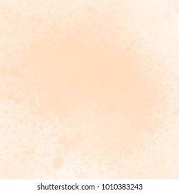 light orange watercolor splatter pattern with dense colored center and spots all around, vector illustration
