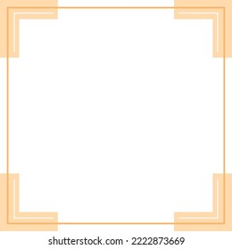 Light orange and white background color with stripe line shape. Suitable for social media post and web internet ads. Template layout. Frame, boarder for text, picture, advertisement. Empty space. 