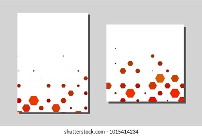 Light Orangevector banner for websites. Blurred decorative design in abstract style with textbox. Pattern for ads, leaflets, labels of your business.