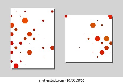 Light Orangevector banner for websites. Blurred decorative design in abstract style with textbox. Beautiful design for cover of notepads.