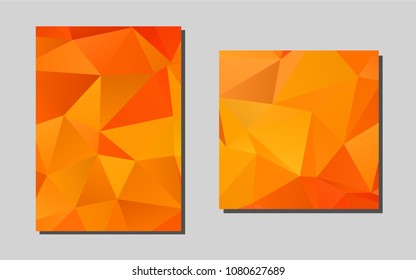 Light Orangevector brochure for ui, ux design. Abstract booklet on colored background with gradient. New design for a poster, banner of your website.