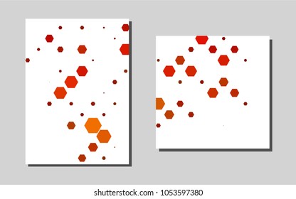 Light Orangevector layout for Leaflets. Blurred decorative design in abstract style with textbox. New design for a poster, banner of your website.
