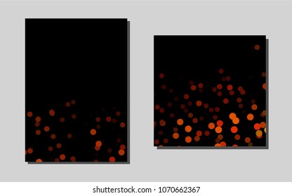 Light Orangevector layout for Leaflets. Blurred decorative design in abstract style with textbox. Pattern can be used as a template for calendars.