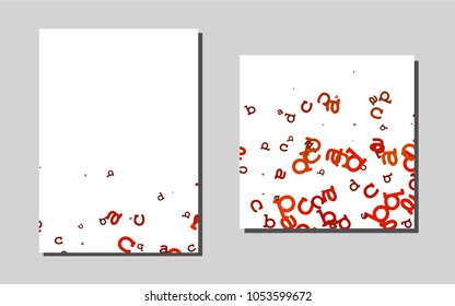 Light Orangevector layout for Leaflets. Modern abstract design concept with colorful gradient. Completely new template for your brand book.