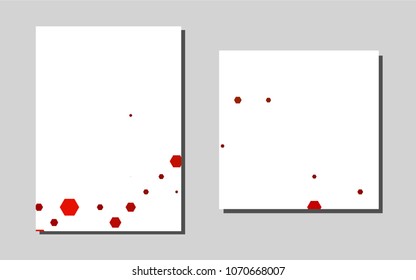 Light Orangevector pattern for posters. Modern abstract design concept with colorful gradient. Pattern for ads, leaflets, labels of your business.