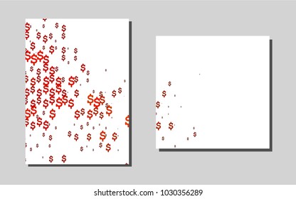 Light Orangevector pattern for posters. Web interface on abstract background with colorful gradient. Pattern for beautiful business cards, folders.