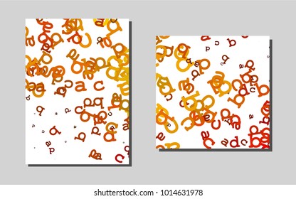 Light Orangevector template for landing pages. Modern abstract design concept with colorful gradient. The pattern can be used for any ad, booklets.