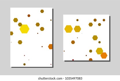 Light Orangevector template for landing pages. Beautiful colored sample in A4 size. The pattern can be used for any ad, booklets.