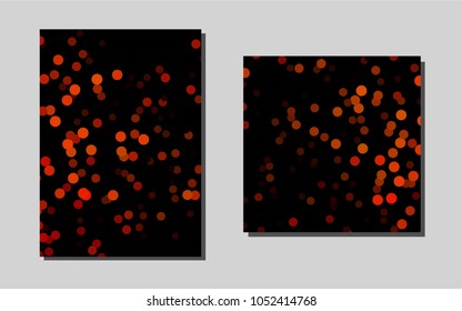 Light Orangevector template for landing pages. Glitter abstract design concept with text box. Pattern for ads, leaflets, labels of your business.