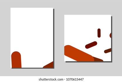 Light Orangevector template for landing pages. Modern abstract design concept with colorful gradient. Pattern for beautiful business cards, folders.
