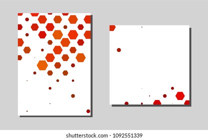 Light Orangevector template for landing pages. Web interface on abstract background with colorful gradient. The pattern can be used for any ad, booklets.