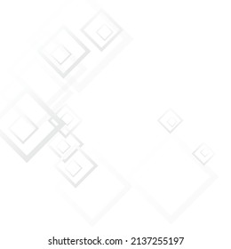 Light Ornament Business Vector  Background. Simple Rectangular Pattern. White Mosaic Cover. Gray Concept Poster.