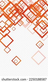 Light Ornament Style Vector Transparent Background. Trendy Square Backdrop. White Web Template. Yellow Business Wallpaper.