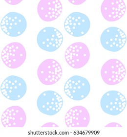 light painted color, graphic pattern of circles and dots texture on a white background
