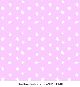 light painted color, graphic pattern of white spots, smears, and textures on pink background