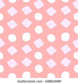 light painted color, graphic pattern of circles and rhombuses with textures on a red background
