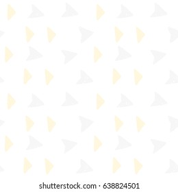 light painted color, graphic pattern of yellow triangles and blue arrows with textures on a white background