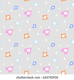light painted color pattern of the arrows on gray background