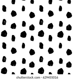 light painted color pattern of black spots graphic textures on a white background