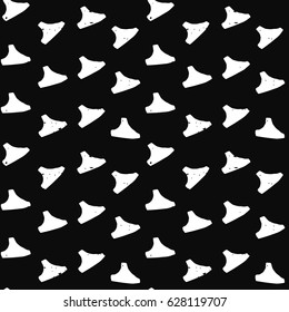 light painted color pattern of the graphic oval triangular shapes with textures on a black background
