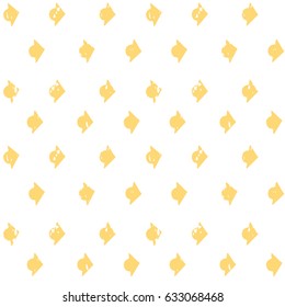 light painted color pattern of graphic triangular yellow arrows with textures on a white background