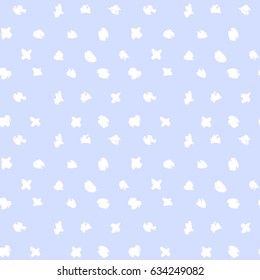 light painted color pattern of graphic spots, crosses, strokes, circles with texture on a blue background