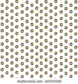 light painted color pattern of the graphic gray and yellow circles and spots with textures on a white background