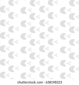 light painted color pattern of the graphics the grey triangular arrows and semi-circles with textures on a white background