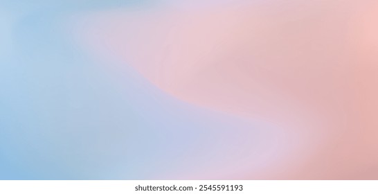 Fondo degradado de malla de Vector de colores azul claro y rosa. Concepto Abstractas del cielo del crepúsculo de la acuarela digital de la calma estética y tranquila para el diseño del amanecer, paisaje de nubes del invierno, Anuncio, superficie