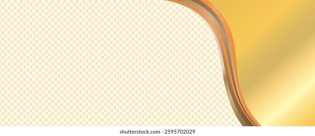 Light pale brown yellow silk satin. Gradient. Dusty gold color. Golden luxury elegant beauty premium abstract background. Shiny, shimmer. Curtain. Drapery. Fabric, cloth texture. Christmas, birthday