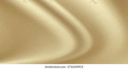 Satén de seda amarillo claro de color marrón claro. Gradiente. Color dorado polvoriento. Fondo abstracto premium de belleza elegante de lujo dorado