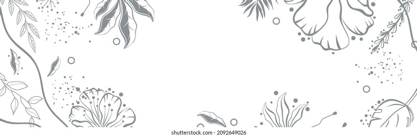 Light panoramic art web background for advertising, postcard and design - Vector illustration