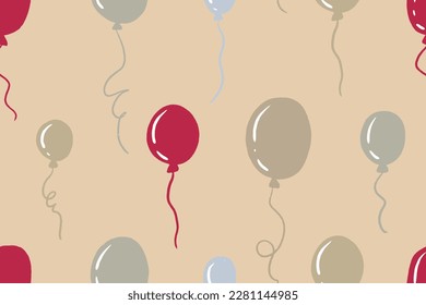 Light pastel balloons in the air