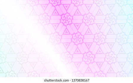 Light Pastel color Gradient Background with Geometric Pattern. For Your Graphic Invitation Card, Poster, Brochure. Vector Illustration