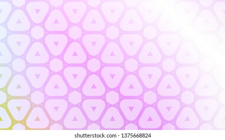 Light Pastel color Gradient Background with Geometric Pattern. For Your Graphic Invitation Card, Poster, Brochure. Vector Illustration