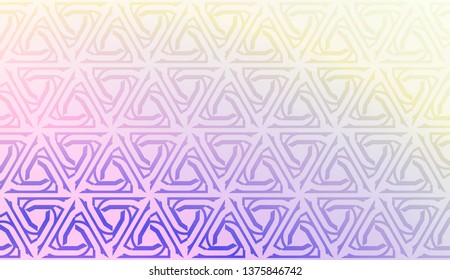 Light Pastel color Gradient Background with Geometric Pattern. For Your Graphic Invitation Card, Poster, Brochure. Vector Illustration