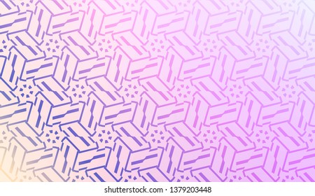 Light Pastel color Gradient Background with Geometric Pattern. For Your Graphic Invitation Card, Poster, Brochure. Vector Illustration