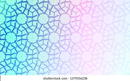Light Pastel color Gradient Background with Geometric Pattern. For Your Graphic Invitation Card, Poster, Brochure. Vector Illustration