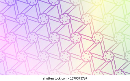 Light Pastel color Gradient Background with Geometric Pattern. For Your Graphic Invitation Card, Poster, Brochure. Vector Illustration