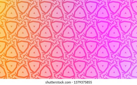 Light Pastel color Gradient Background with Geometric Pattern. For Your Graphic Invitation Card, Poster, Brochure. Vector Illustration