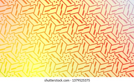 Light Pastel color Gradient Background with Geometric Pattern. For Your Graphic Invitation Card, Poster, Brochure. Vector Illustration