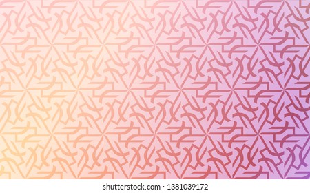 Light Pastel color Gradient Background with Geometric Pattern. For Your Graphic Invitation Card, Poster, Brochure. Vector Illustration