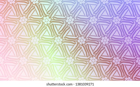 Light Pastel color Gradient Background with Geometric Pattern. For Your Graphic Invitation Card, Poster, Brochure. Vector Illustration