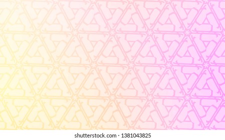 Light Pastel color Gradient Background with Geometric Pattern. For Your Graphic Invitation Card, Poster, Brochure. Vector Illustration