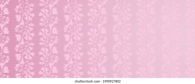 a light pastel floral pattern on a shimmering pink background. beautiful seamless plant pattern. horizontal cover. an invitation to a banquet, a wedding. postcard, universal template, print.