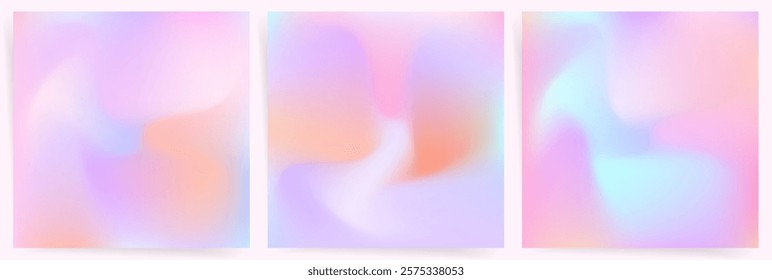 Light Pastel Gradient with Lavender and Peach. Soft Gentle Flow for Abstract Design. Dreamy Minimalist Background for Digital Use.